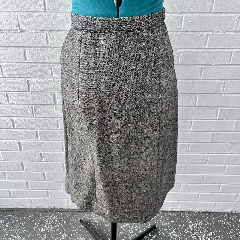 Vintage 60s gray wool pencil skirt - Picture 2 of 6